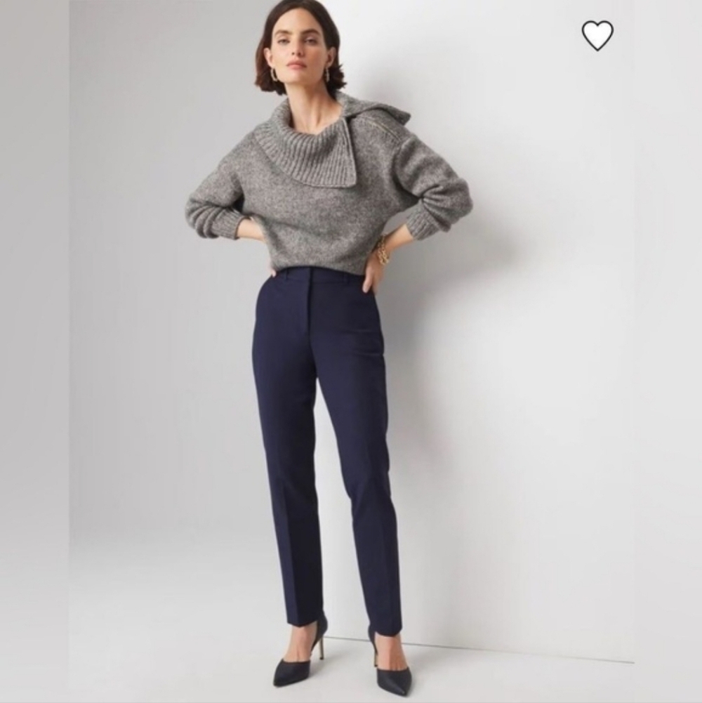 WHBM Elle Slim Navy Dress Pants